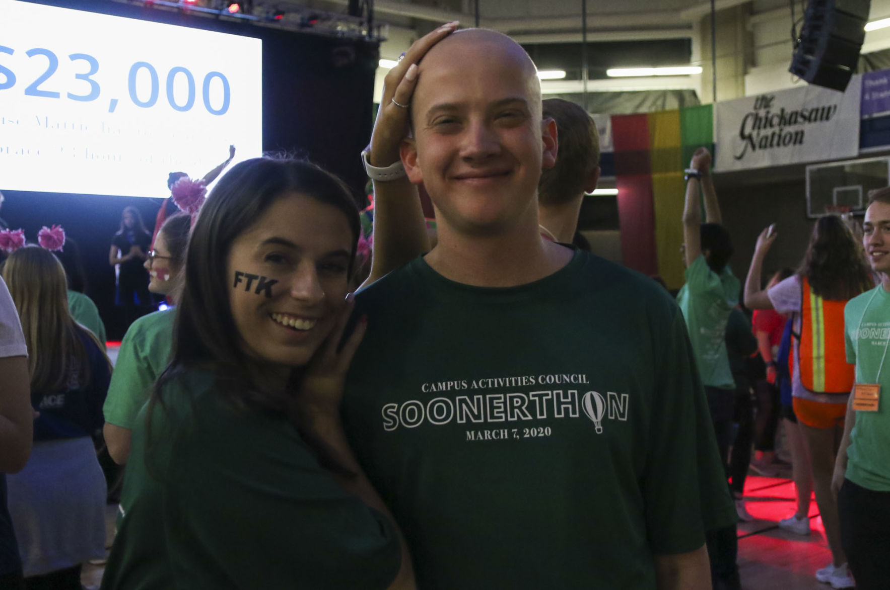 Brian Limekiller’s shaved head